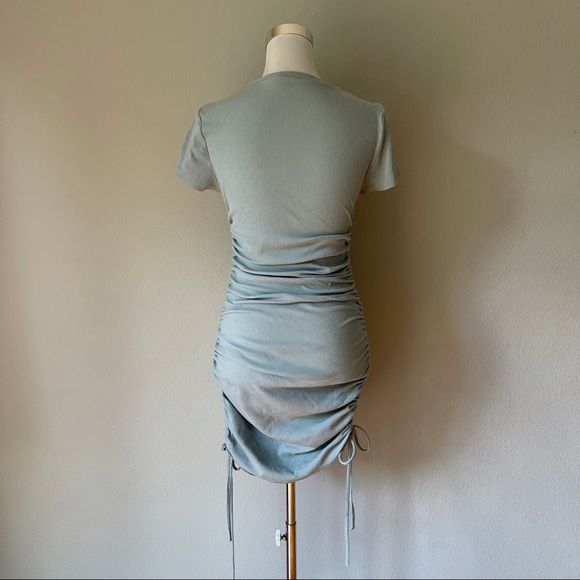 Toby Heart Ginger Mint Ribbed Bodycone Dress Size S - Picture 5 of 9